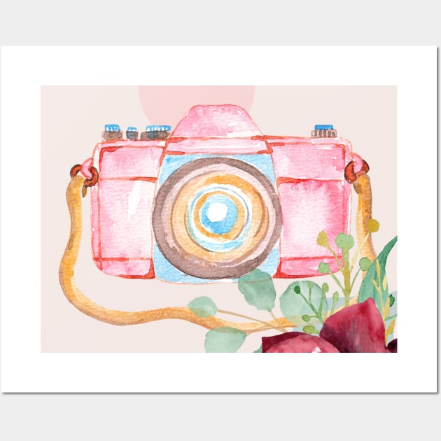 Colorful Vintage Camera Wall Art by Martsy